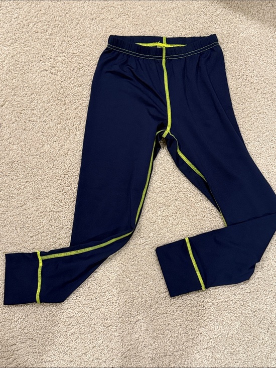 Lands' End Other - Lands End Kids Base layer Navy Blue Pants with Lime Stitching, size 6